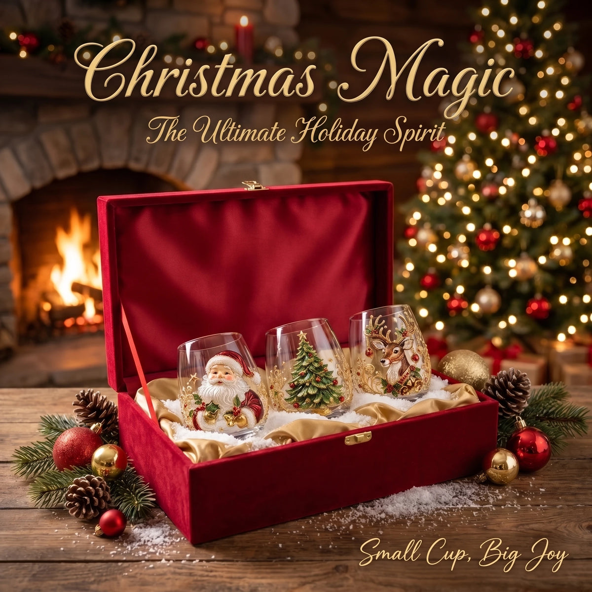 ⏳ Last Day 50% OFF – 3D Christmas Glass, A Magical Holiday Gift for Every Sip