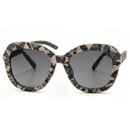 Cerulean & Gold Chevron Woven Sunglasses