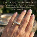 🔥 LAST DAY 90% OFF: The Artisan "XO" Two-Tone Band: Lab-Grown Brilliance That Passes the Diamond Test💎
