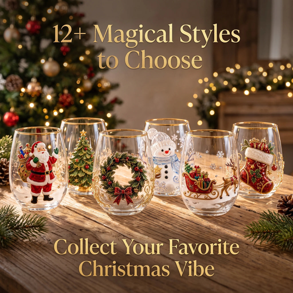 ⏳ Last Day 50% OFF – 3D Christmas Glass, A Magical Holiday Gift for Every Sip