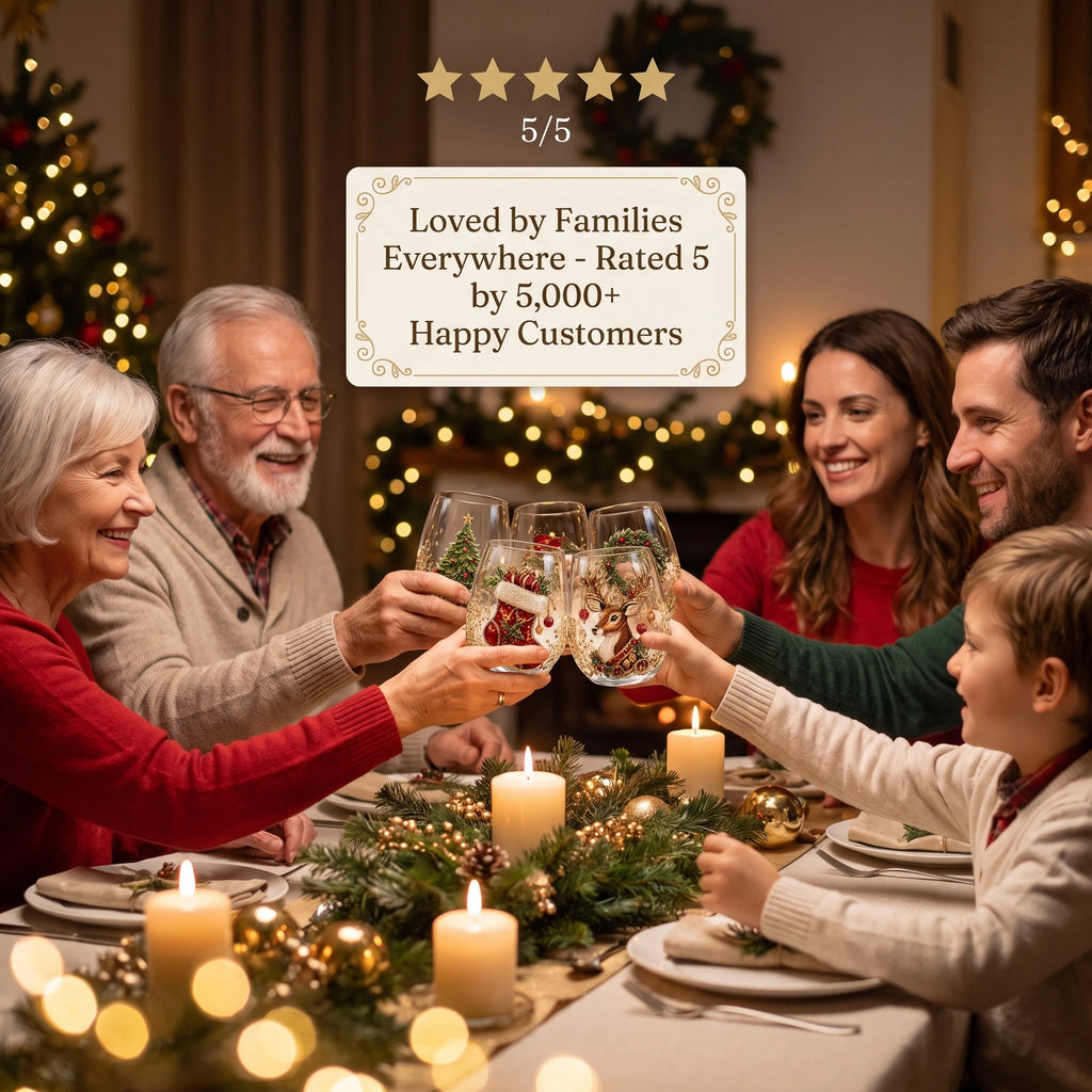 ⏳ Last Day 50% OFF – 3D Christmas Glass, A Magical Holiday Gift for Every Sip