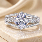 🔥 LAST DAY 90% OFF : Sparkle Like Never Before with this Illusion Stacked Lab-Grown Diamond Ring in Premium Platinum