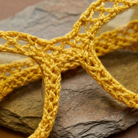 Marigold Open-Knit Statement Sunglasses