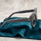 Charcoal & Ash Woven Statement Sunglasses