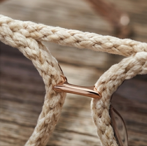 Ivory Braided Aviator Statement Sunglasses