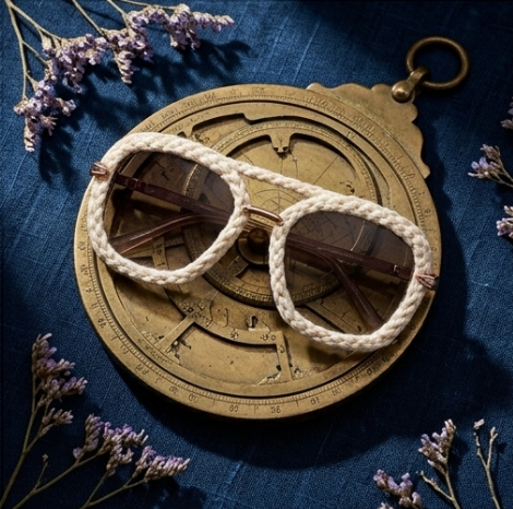 Ivory Braided Aviator Statement Sunglasses