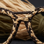 Espresso & Natural Braided Statement Sunglasses