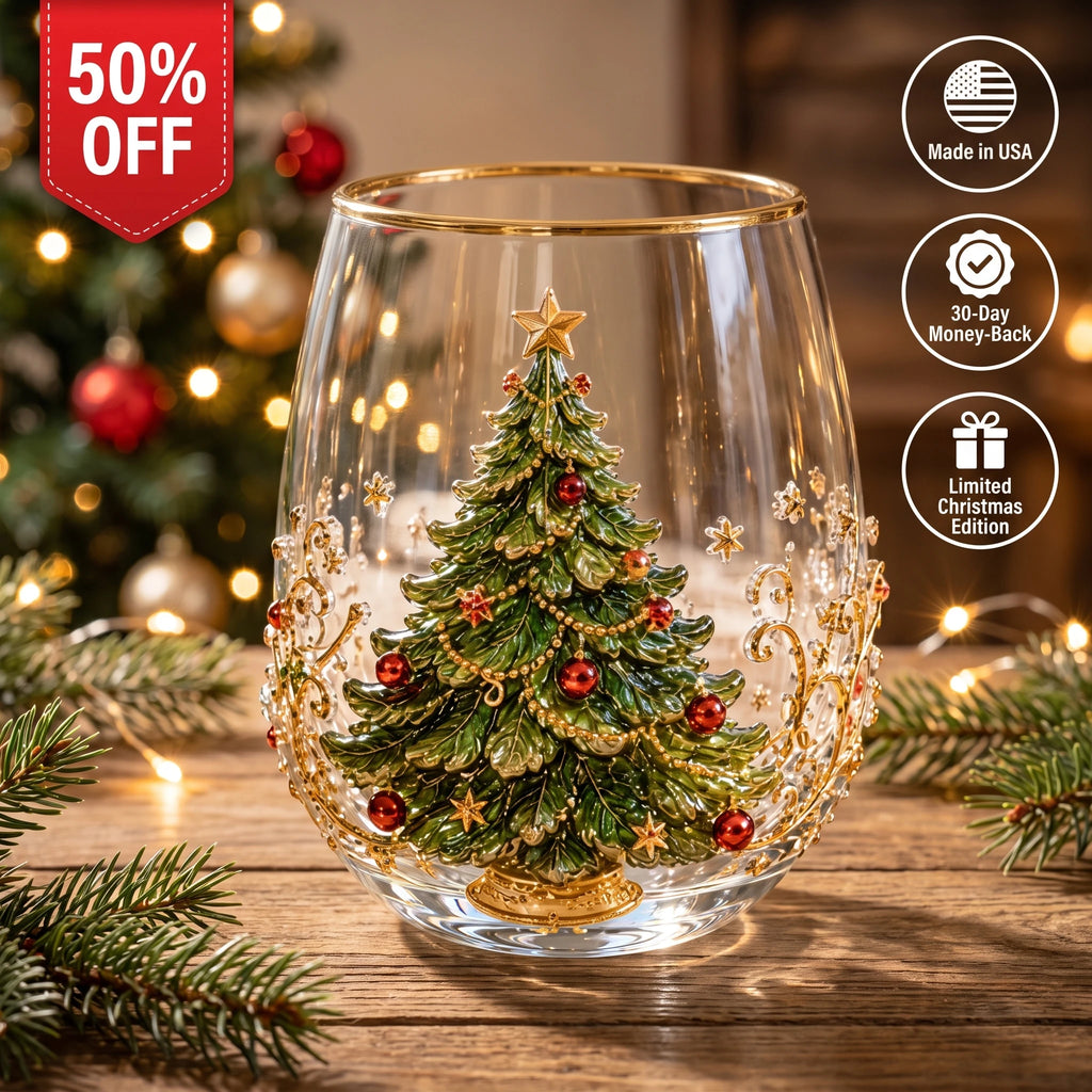 ⏳ Last Day 50% OFF – 3D Christmas Glass, A Magical Holiday Gift for Every Sip